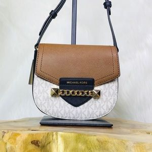 Michael Kors Karla Small Saddle Crossbody Bag